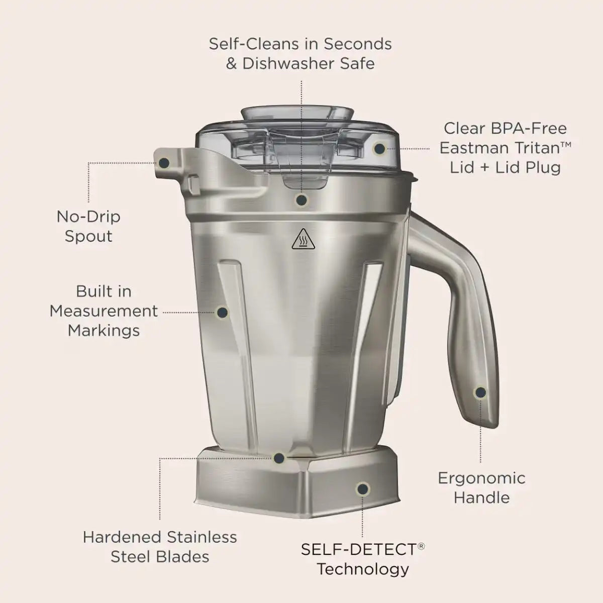 48-ounce Stainless Steel Container